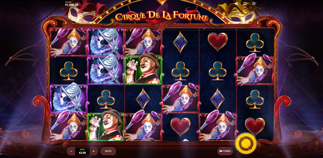 Cirque de la fortune slot machine